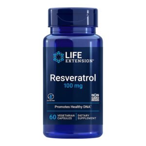 Life Extension, Resveratrol 100mg, Promotes Healthy DNA, 60 Vegetarian Capsules, Dietary Supplement