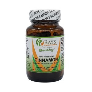Ray's Healthy Living, Cinnamon, Supports Healthy Blood Sugar, 100% Vegetarian, Herbal Supplement, 60 Liquid Veggie Caps,