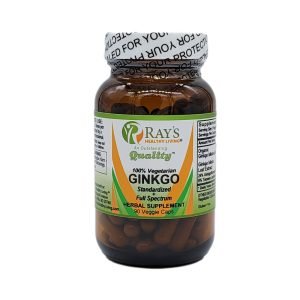 Ray's Healthy Living, Ginkgo, Standardized & Full Spectrum, 100% Vegetarian, Herbal Supplement, 90 Veggie Caps