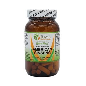 Ray's Healthy Living, American Ginseng, 100% Vegetarian, Herbal Supplement, 60 Veggie Caps
