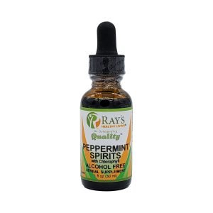 Ray's Healthy Living, Peppermint Spirits with Chlorophyll, Alcohol Free, Herbal Supplement, 1 fl oz (30ml)