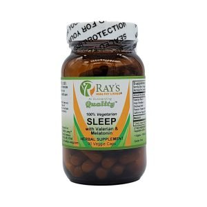Ray's Healthy Living, Sleep with Valarian & Melatonin, 100% Vegetarian, Herbal Supplement, 90 Veggie Caps
