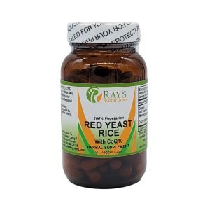 Ray's Healthy Living, Red Yeast Rice with CoQ10, 100% Vegetarian, Herbal Supplement, 90 Veggie Caps