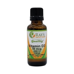 Ray's Healthy Living, Vitamin D3 50 mcg, 2,000 IU, Citrus, Dietary Supplement, 1 fl oz (30ml)