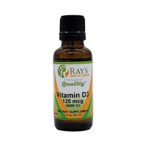 Ray's Healthy Living, Vitamin D3 125mg, 5,000 IU, Dietary Supplement, 1 fl oz (30ml)