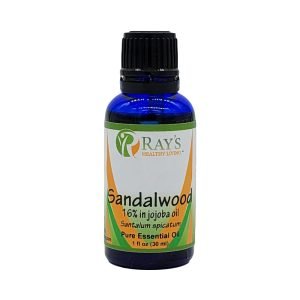 Ray's Healthy Living, Sandalwood, 16% in Jojoba Oil, Santalum spicatum, Pure Essential Oil, 1 fl oz (30ml)
