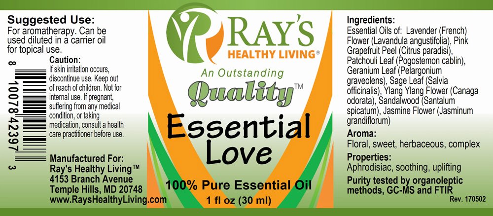 Ray's Healthy Living, Essential Love, 100% Pure Essential Oil, 1 fl oz (30ml) - Image 2