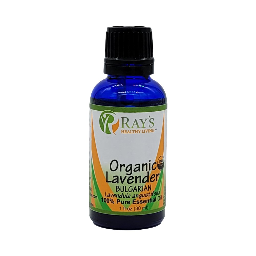 Ray's Healthy Living, Organic Lavender Bulgarian (Lavendula angustifolia), 100% Pure Essential Oil, 1 fl oz (30ml)