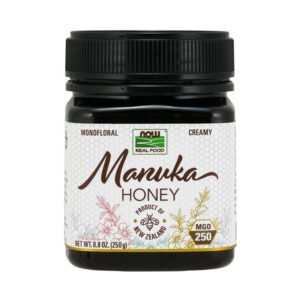 NOW, Manuka Honey, Monfloral, Creamy, Product of New Zealand, Net Wt. 8.8oz (250g) MGO 250
