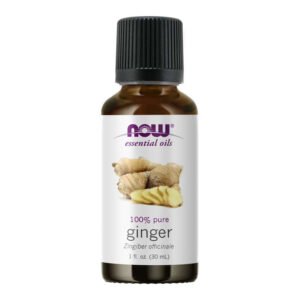 NOW Essential Oils, Ginger (Zingiber officinale), 100% Pure, Net 1 fl oz (30ml)