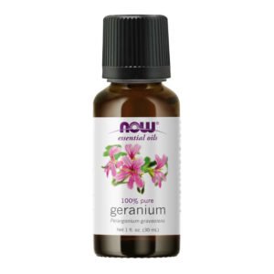 NOW Essential Oils, Geranium (Pelargonium graveolens), 100% Pure, Net 1 fl oz (30ml)
