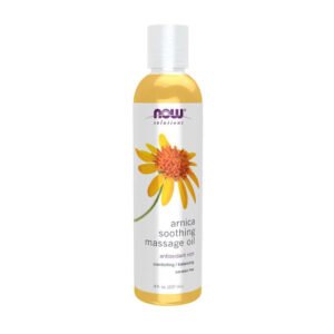 NOW Solutions, Arnica Soothing Massage Oil, Antioxidant Rich, Comforting/Balancing, Paraben Free, 8 fl oz (237ml)