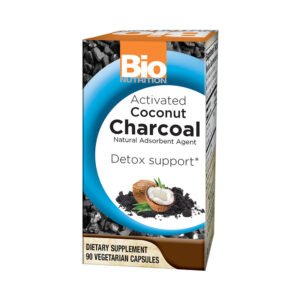 Bio Nutrition, Activated Charcoal 520mg, Natural Absorbent Agent, Relieves Gas Naturally, Dietary Supplement, 90 Vegetarian Capsules