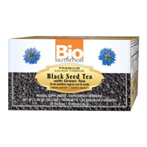 Bio Nutrition, Black Seed Tea with Green Tea, Immune Support, Herbal Supplement, Net wt. 1.85 oz (55.5gm.), 30 Tea Bags