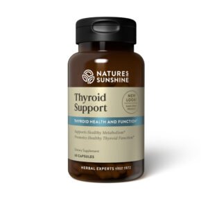 Nature's Sunshine, Thyroid Support, Thyroid Health and Function, Supports Health Metabolism, Promotes Healthy Thyroid Function, Dietary Supplement, 60 Capsules