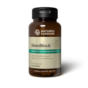 Nature's Sunshine, HistaBlock, Supports the Respiratory System, Supports Healthy Airways, Supports Mucous Membranes, Dietary Supplement, 90 Capsules