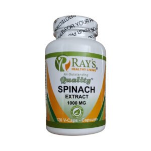 Ray's Healthy Living, An Outstanding Quality, Spinach Extract 1,000mg, Certified 100% Organic, 120 V-Caps Dietary Supplement